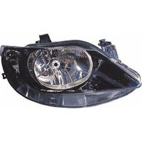 Phare avant droit noir H4 Seat Ibiza 4 6J5, 6P1 phase 1 2008-2012
