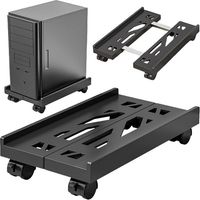 Verstellbarer PC-Unterbauständer (20–30 cm) – Maximale Belastung 30 kg – 4 schwenkbare ABS-Rollen – Optimale Belüftung für die CPU