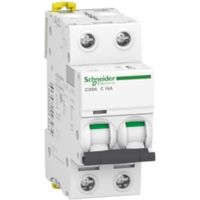 Schneider electric leistungsschalter acti9 ic60n 2p 16a 6000a curve c - a9f79216