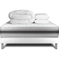 Pack Colchón blanco espuma viscoelástica 160 x 200