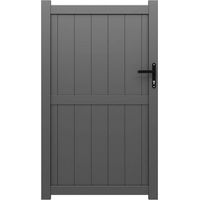Portillon ALU Nice passage 1m00 - Ht 1m70 - Gris