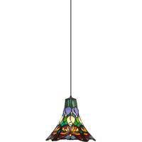 Lampe à suspension Tiffany Butterfly Series avec câble D-35cm