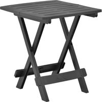 vidaXL Folding Garden Table Anthracite 45x43x50 cm Plastic