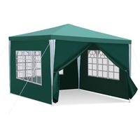 Jiubiaz Tenda riparo da giardino 3x3 m – Verde, protezione esterna per eventi e uso occasionale