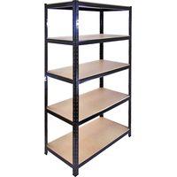 Monster Racking - Rayonnage T-Rax en Acier Sans Boulons Noir 90cm x 45cm x 180cm