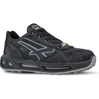 FP – Chaussures de sécurité UPower Carbon Carpet taille 41 noir/gris – Cuir gemillé, membrane respirante, semelle antistatique – Norme DGUV 112-191