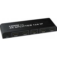 Splitter 1x4 mit soporte a 4k, 3D und HDMI 2.0 Yatek YK-0104-2.0
