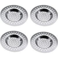 Spülbecken-Sieb-Stopper, 4 Stück, Edelstahl, Küchenspüle-Sieb-Stopper, Spülbecken-Sieb-Stopper, Spülbecken-Sieb-Stopper, für Küche, Badewanne, Badezimmer, Waschbecken