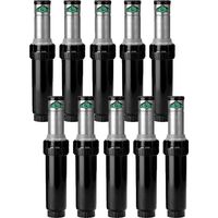 Lot de 10 Arroseur d'irrigation en acier inoxydable K-Rain ProSport 1'' Portée de 13 à 23 m Arroseur à angle réglable