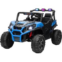 AIYAPLAY Macchina per Bambini 3-8 Anni 24V 2 Posti 3 Velocità e Telecomando Blu