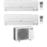 Climatiseur Mitsubishi Dual Split Ligne Smart MSZ-HR 9+12 avec MXZ-2HA40VF avec Inverter R-32 Wi-Fi Opt. Classe A++