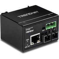 Trendnet TI-F10S30 convertitore multimediale di rete 200 Mbit/s 1310 nm Modalità singola Nero