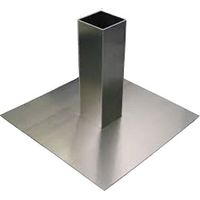 Pied de toit plat FDF en aluminium pour application étanche à la diffusion de la vapeur - la Coupe transversale 192x192