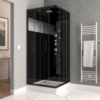 cabine de douche carrée 90x90x215cm - mirror space square
