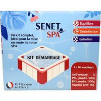 Ac-Deco – Kit démarrage pour spa – Antimousse 1 L – pH plus 500 g – Poudre oxygène actif 1 Kg – Entretien piscine