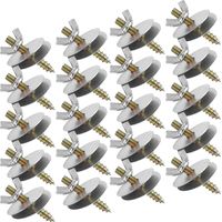 20Sets Bird Cage Screws with Washers, Parrot Cage Accessories of Toys, Fixing Screw Kits for Feeders, Perch Mounting, M4 X 30