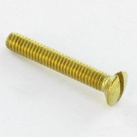 Vis métaux Laiton Tête fraisée bombée TFB Fendue M6X30-200 pièces