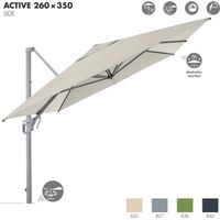 Doppler ACTIVE Neo Side 260 x 350 cm Pendelschirm Sonnenschirm Ampelschirm 4 Farben