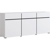 Buffet 3 ante 3 cassetti Lilia bianco 78cm
