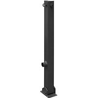 Poste barrera 70 x 70 mm hierro micáceo plegable con 1
