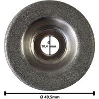 Meule pour meuleuse – Écrou inclus – Pour affûtage précis des lames – Compatible SG Parkside PSS 65 A1-270702 et PSS 65 A1-102874 – Grizzly