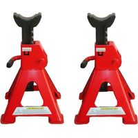 JUEGO DE 2 CABALLETES BORRIQUETAS 3 TONELADAS TALLER COCHE CON CERTIFICADO CE