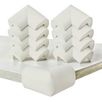 Protecteurs d'angle bébé 10 pièces - Mousse de sécurité souple pour meubles, cheminée, table basse et bureau - Blocage des coins tranchants - Couleur blanc laiteux
