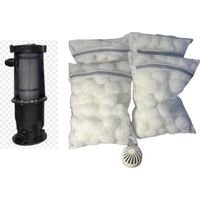 FILTRATION ECOLOGIQUE EASYBALLES COMPATIBLE WELTICO 6 CLONE C6/ C7 ( 4 sacs de balles filtrantes +1 crepine )