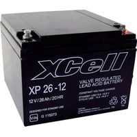 XCell XP2412 Batería de plomo 12 V 26 Ah negra