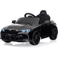 Coche Eléctrico Infantil 12V - Modelo Sport Lujo - Mando Parental - Puertas Abatibles - MP3/USB - Ideal 3-8 Años - Negro