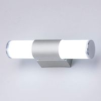 Vtizikl Lampe de lavabo LED en acier inoxydable - Applique murale pour salle de bain - Miroir - Lampe frontale pour salle de bain, salon, maison