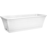 Florus Mediterran Balcony Trough 50 White Fioriera Rettangolare