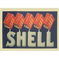 Grande Plaque métallique Shell