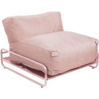 Chauffeuse pour salon de jardin modulable avec structure rose poudré - Mixi