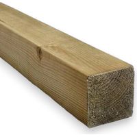 Palo quadro in legno impregnato per recinzioni e strutture esterne cm 7x7xH160