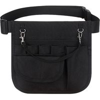 Sac de taille de stockage d'outils multifonctionnel, adapté au personnel médical Sac de taille de stockage de fournitures médicales 1pc Noir