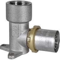 RACCORDO A PRESSARE CURVO CON FLANGIA 3 FORI 'ART. 410' 20 x 2 x 1/2 - femmina