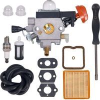 Carburatore per Stihl FS131 FS131R FS311 KM131 HT131 HT132 HT133 HT134 HT135, sostituisce il kit di messa a punto 4180-120-0617 con il kit filtro aria 4180 1417 0300.