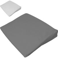 Drap housse 100% coton pour plan incliné - 40 cm de large - Gris - Monsieur Bébé
