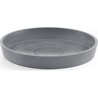 Ecopots Untersetzer rund 20 für Blumentopf - L 18 cm x B 18 cm x H 2,5 cm - Innen- und Außenbereich