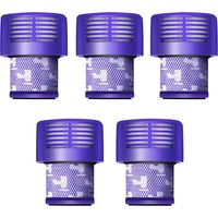 Lot de 5 filtres V10 pour aspirateur Dyson, lot de 5 filtres de rechange pour aspirateur Dyson V10, V10 Absolute, V10 Animal, V10 Motorhead, SV12 pièce de rechange P/N 969082-01