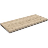 Mensola per lavabo in legno laminato Rovere Sabbia Rovere Sabbia fino a 130 cm Profondità 36 cm Scatolato da