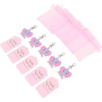 Décoration en silicone pour baby shower, étiquette de remerciement mignonne en forme d'animal, étiquette de remerciement pour baby shower, thème de fête type A