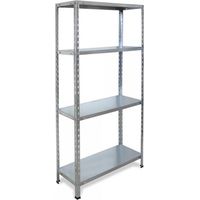 étagère Métal Galvanisé 4 Niveaux Robuste, Modulable Et Anti-corrosion Pour Tout Espace. - Générique