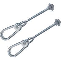 Lot de 2 crochets de balançoire de type 160 mm Boucle de balançoire accessoires de balançoire pour enfants crochet de balançoire