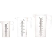 Ensemble de pichets gradués en polypropylène 250 ml, 500 ml et 1 L - PRO-MEASURES