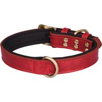 Collier Pour Chien - Cuir PU Motif Crocodile - Plaque D'identification Personnalisable - Pour Chiens Petits À Moyens - 1 Pièce