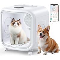 Séchoir pulseur pour chien 75L – Contrôle WiFi/Bluetooth – Ventilation 360° – Silencieux <50 dB – Séchage doux et uniforme – Woox