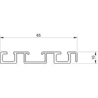 Ferrures Esprit P300-19 pour portes de meubles - Rails bas 65 - laqué noir - 2M55 - SEED