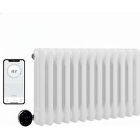 Wifi Smart Electric Traditional White Column Radiators - 3 Column 300mm H x 599mm W